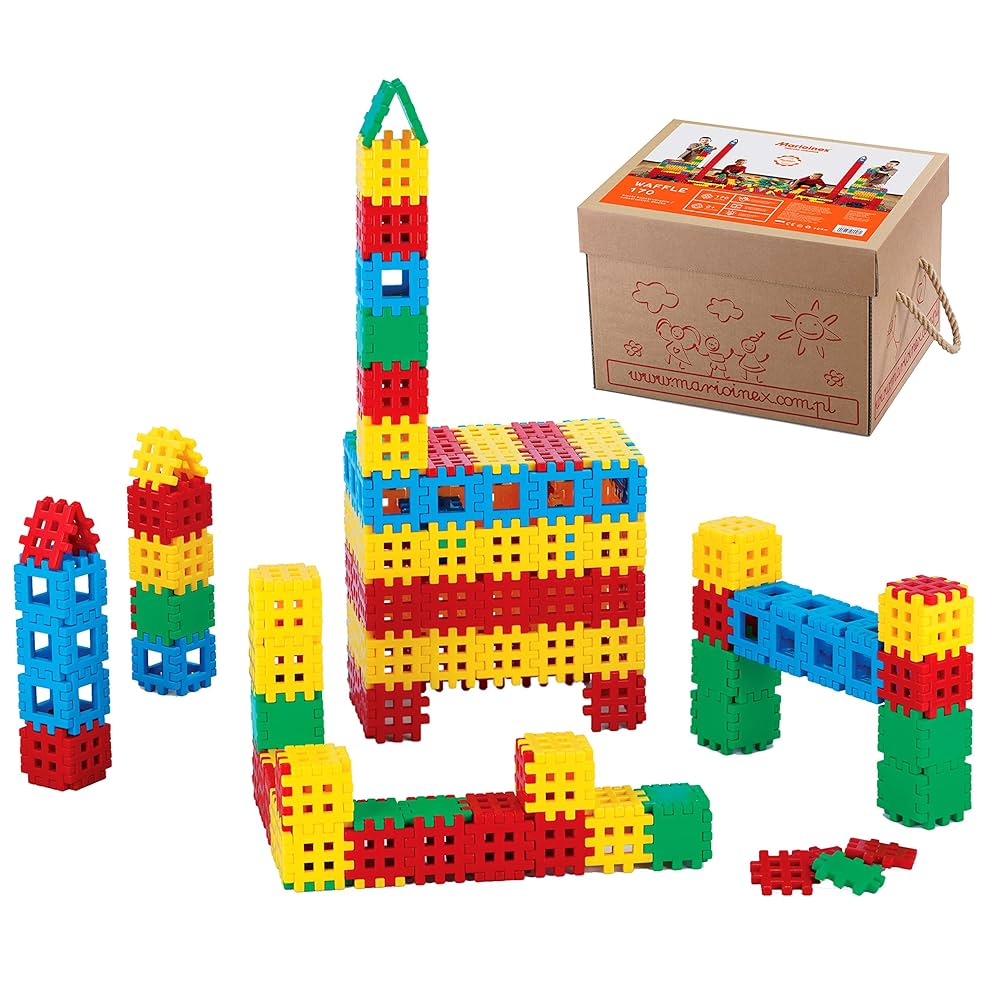 Marioinex 900284 klocki gofrowe, 170 sztuk zapakowane w